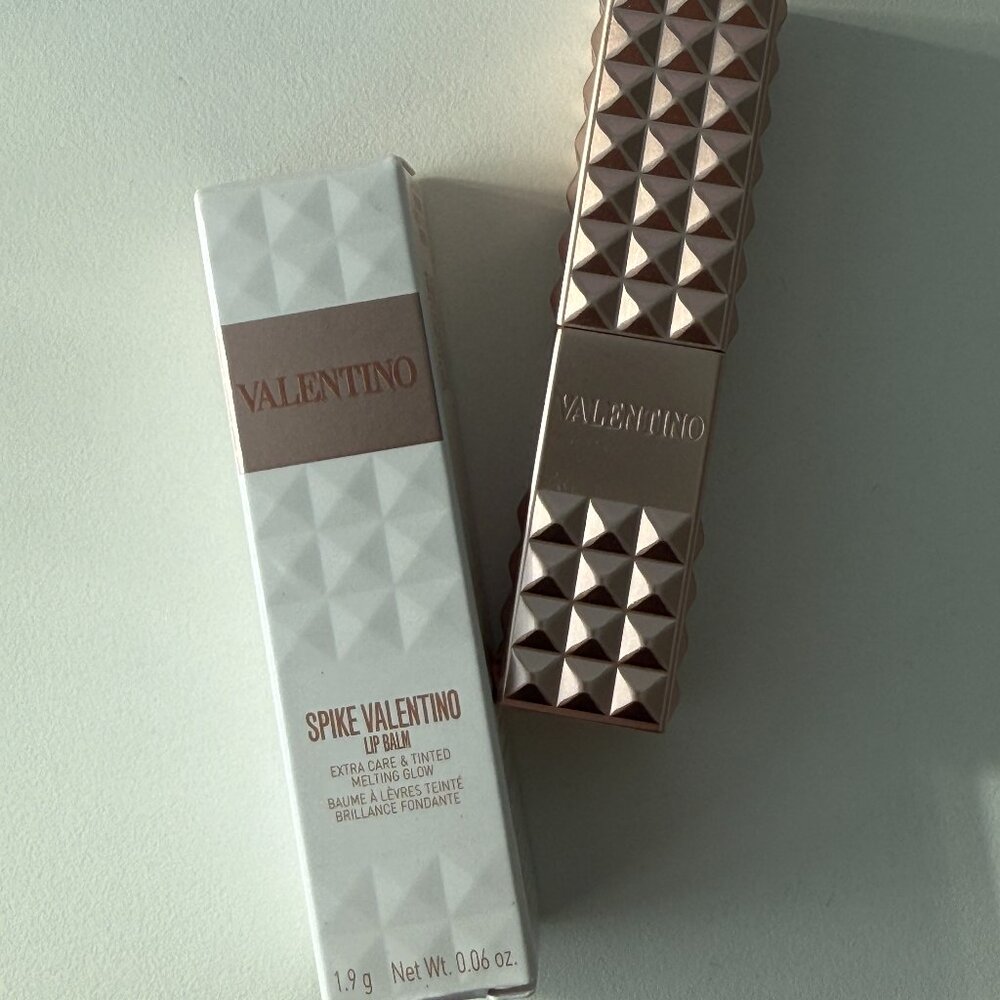 Valentino Spike Hydrating Disco Lip Balm | Color: 120R - Rose In The Woods | NEW